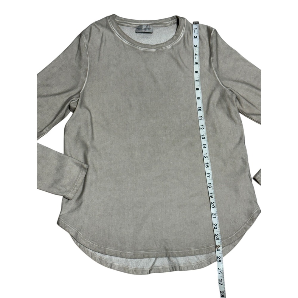 Ploumanac'h Cosmo T-Shirt Canapa Beige Long Sleeve Viscose Made in Italy Size M - Picture 3 of 7